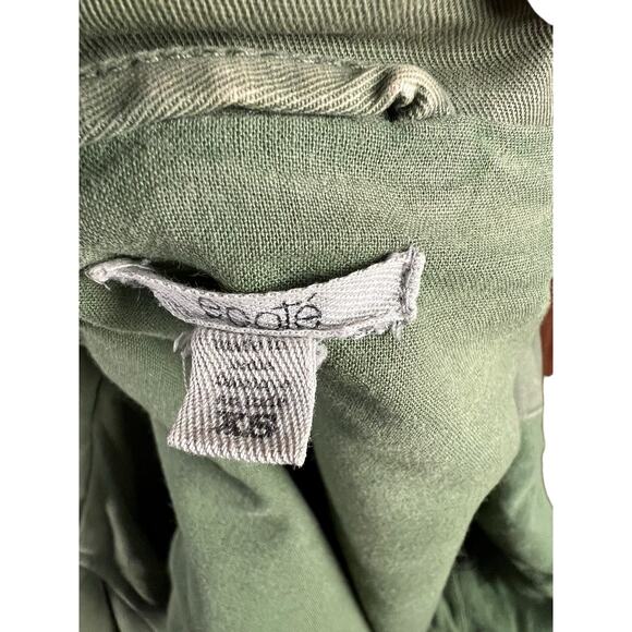 Ecote XS Green Cotton Canvas Utility Jacket Field Gorp Cargo Neutral Casual - Picture 14 of 14